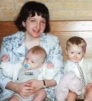 photo of Colleen Steele with sons Aidan and Cullen
