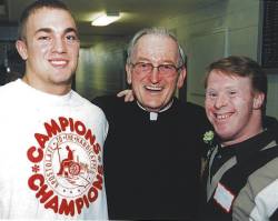 photo of (L to R) Adam Share, Msgr. Tom Campion and Tony Petit