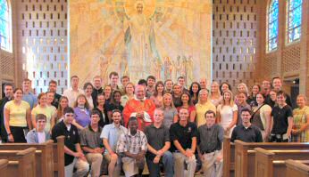 photo of some of the young people and group leaders from Diocese of Madison who will attend World Youth Day in Germany