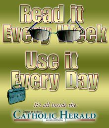 image of Catholic Herald promo for December 13, 2007 launch of redesigned print edition