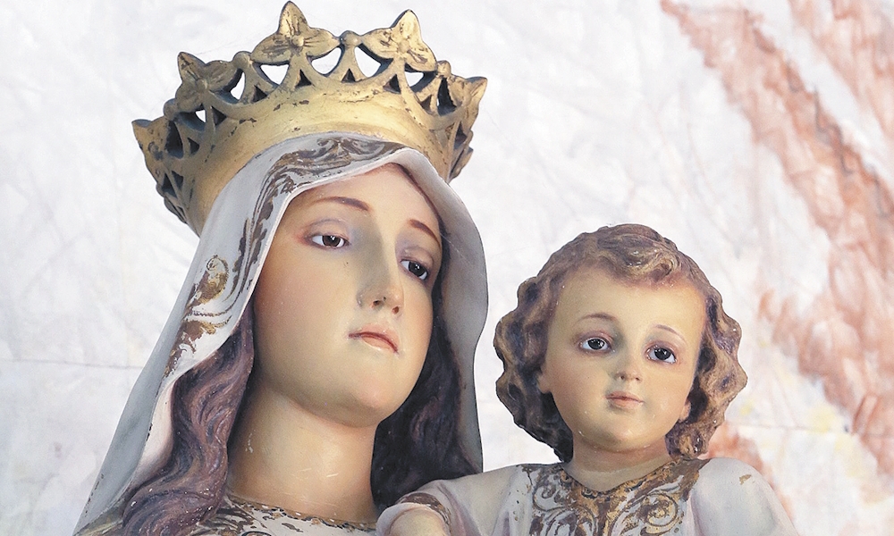 Falling into the arms of Our Blessed Mother