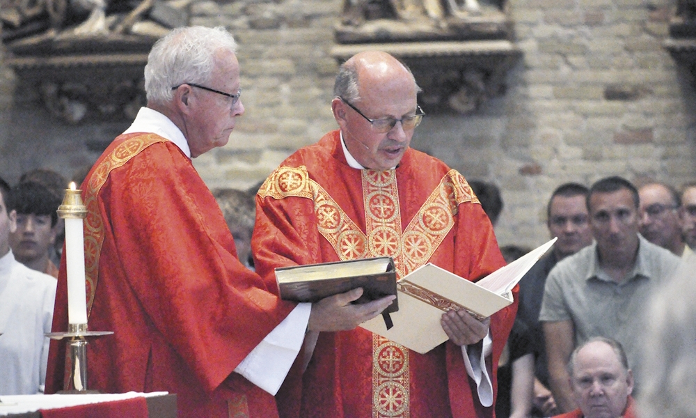 Fr. Randy Timmerman installed as pastor at St. John Henry Newman Parish