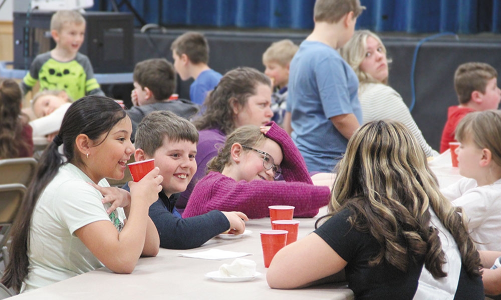 St. Thérèse School enjoys ‘Bagels with the Bishop’