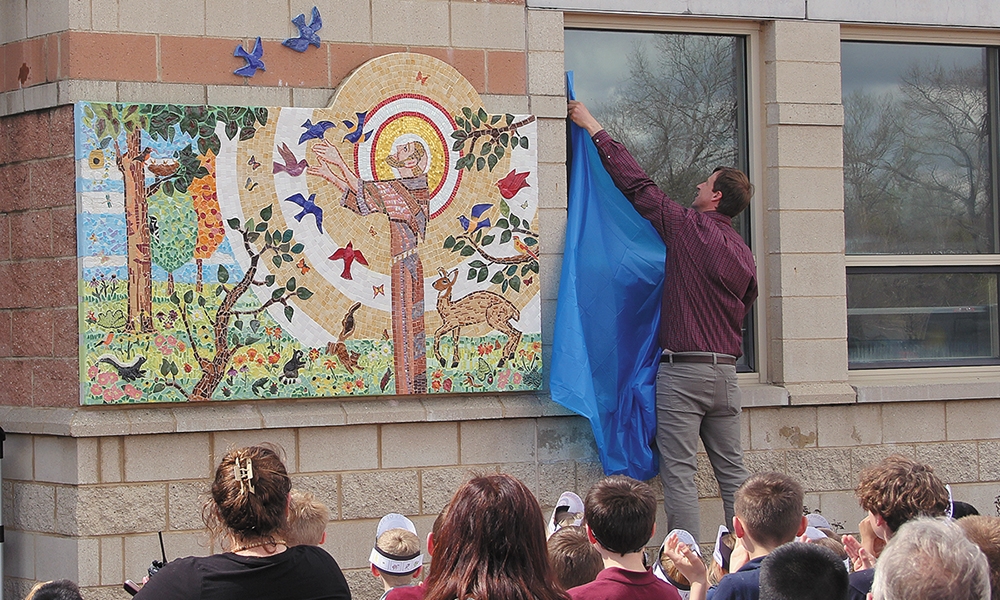 St. Joseph School unveils new mosaic