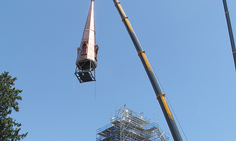 New steeple installed at St. John the Baptist Church in Jefferson
