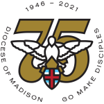 Diocese of Madison's 75th anniversary logo